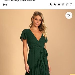 Lulus Green dress-Large